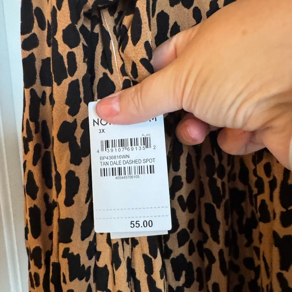 Nordstrom Leopard Print Long Sleeve Dress - Picture 5 of 9